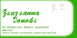 zsuzsanna domoki business card